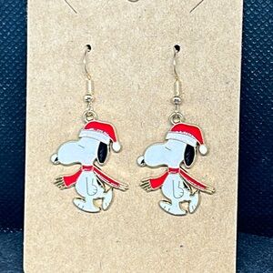 Snoopy Santa dangle Earrings